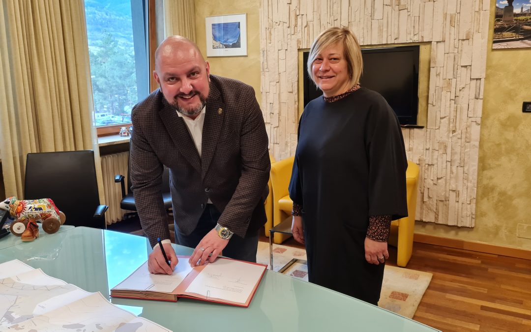 Sottoscritta l’intesa con il comune di Aymavilles per la ricostruzione del ponte di Chevril sulla strada regionale di Cogne