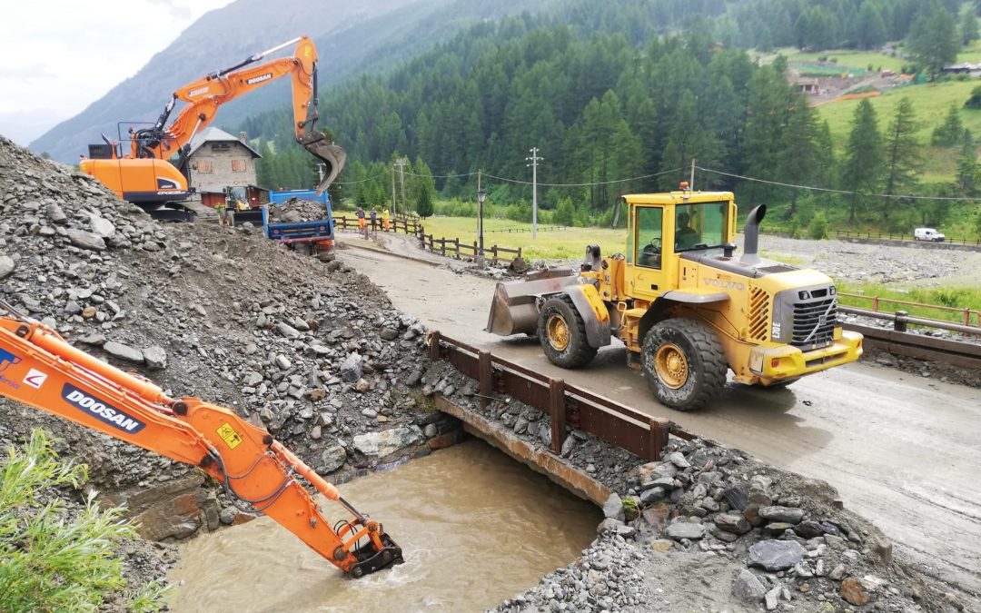Ultimati i lavori di ripristino del torrente Torrent e del strada regionale 24 di Rhêmes