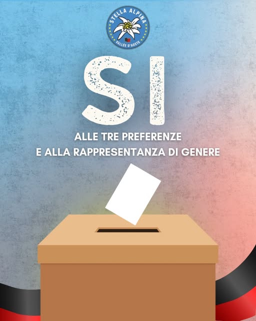 SI alle tre preferenze e alla rappresentanza di genere