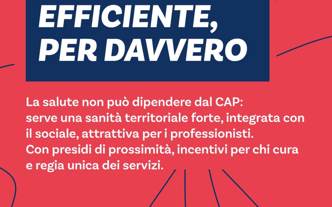 Sanità più efficiente, per davvero