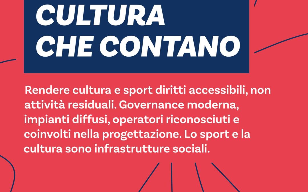 Sport e cultura che contano