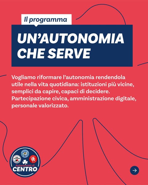 Un’autonomia che serve
