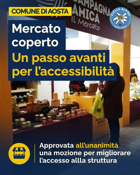 Mercato coperto di Aosta: un passo avanti per l’accessibilità